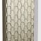 Head West 31.5" Silver Honeycomb Embossed Framed Beveled Wall Mirror